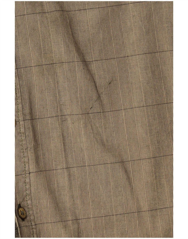 Мужская рубашка стандартного кроя CAMEL ACTIVE XL, хлопок в клетку цвета хаки