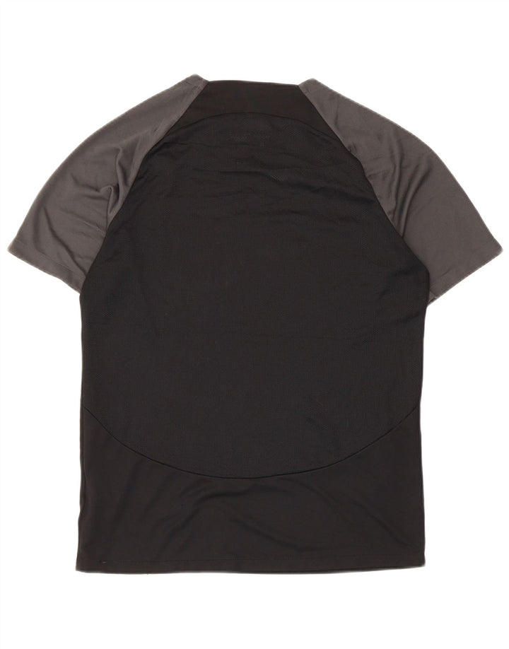 Мужская футболка Nike Dri Fit, средний черный полиэстер с цветными блоками