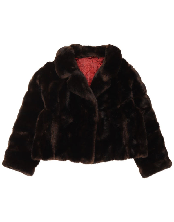 TISSAVEL Женская куртка из искусственного меха UK 18 XL Коричневый полиакрил