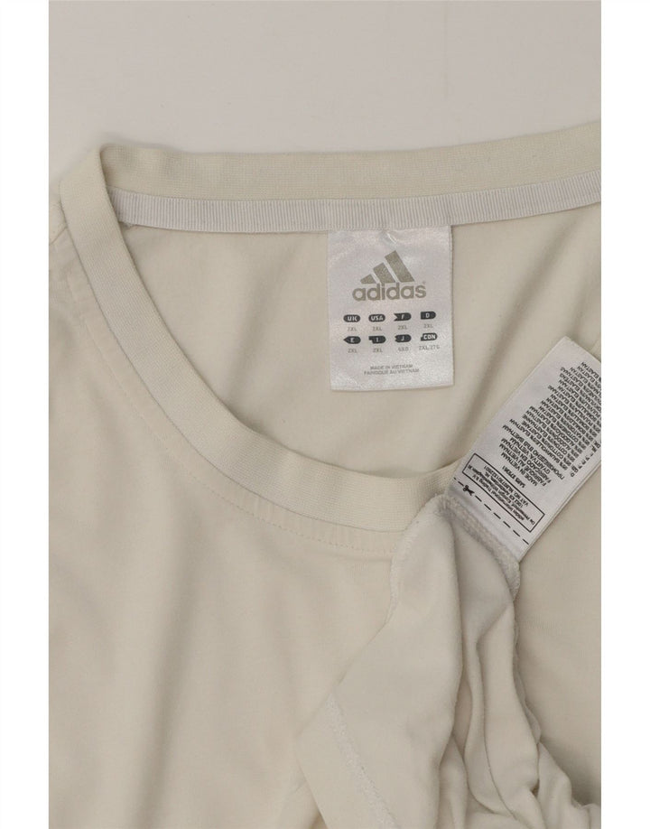 Мужская футболка Adidas Top 2XL, белый хлопок