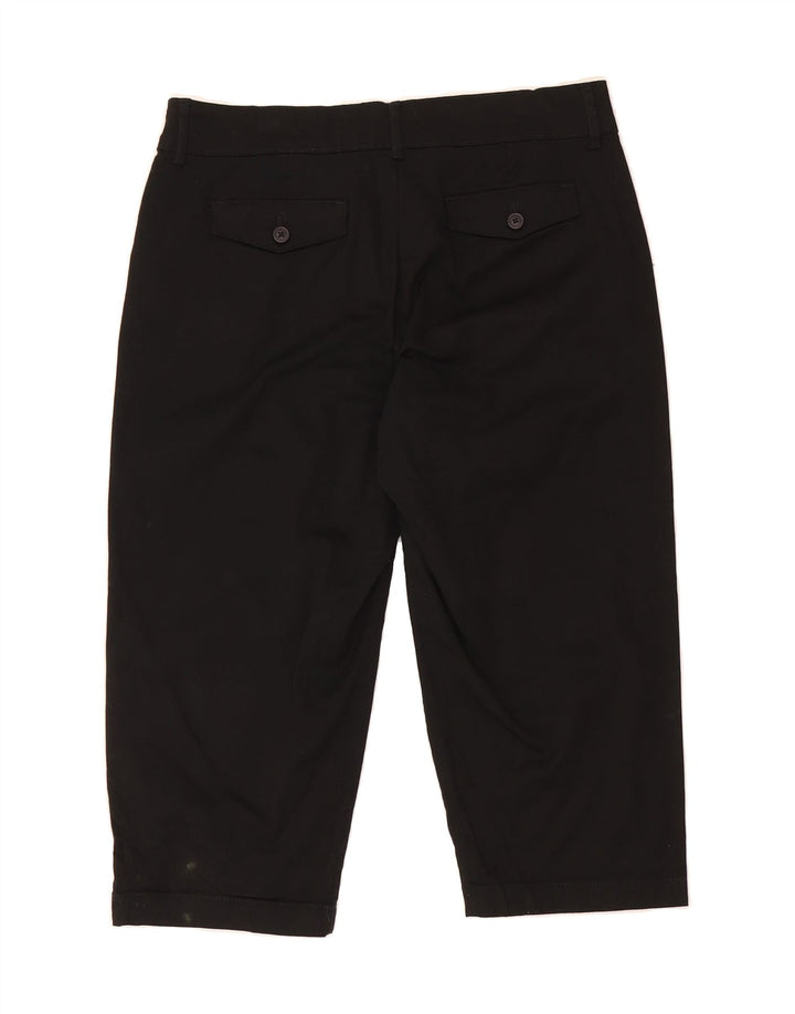 LEE Womens Natural Fit Straight Capri Trousers US 8 Medium W32  Black Vintage Lee and Second-Hand Lee from Messina Hembry 