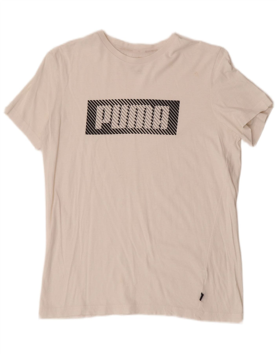 Футболка с рисунком Puma для мальчиков, топ 13-14 лет, белая