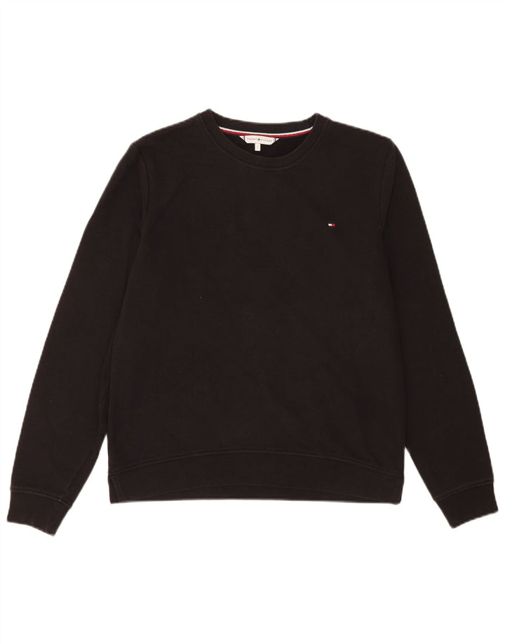 Мужской свитшот Tommy Hilfiger, маленький черный хлопковый джемпер