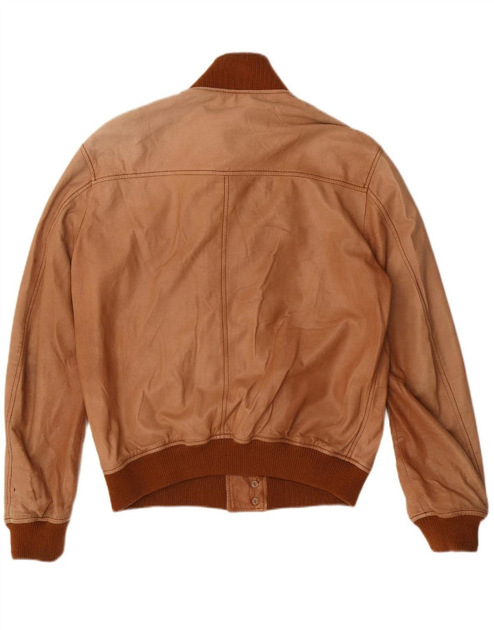 CONBIPEL Mens Leather Jacket IT 50 Large Brown Leather