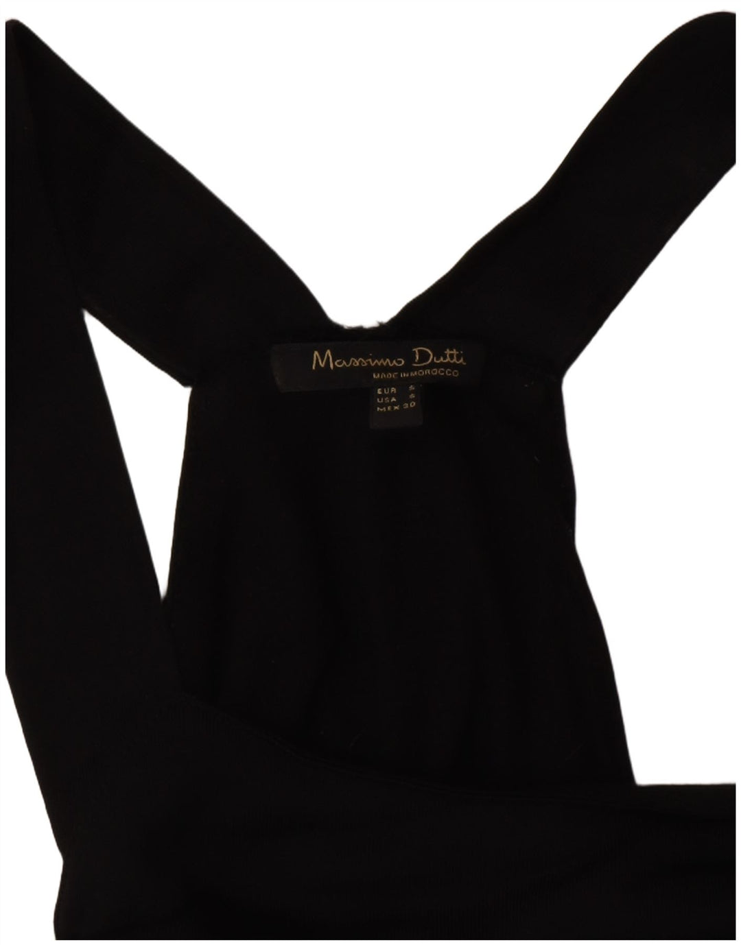 Женское платье макси без рукавов Massimo Dutti UK 10 маленькое черное