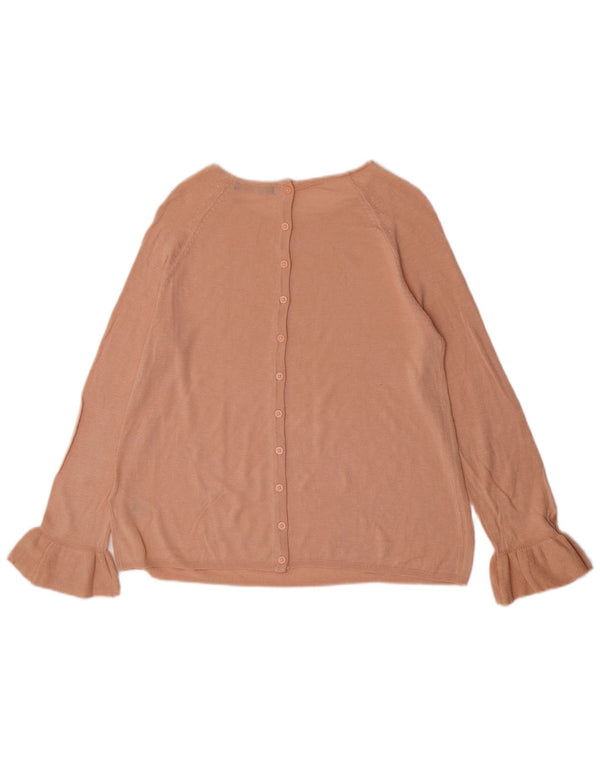 Женский джемпер с вырезом «лодочка» Marks & Spencer UK 12, средний розовый акрил