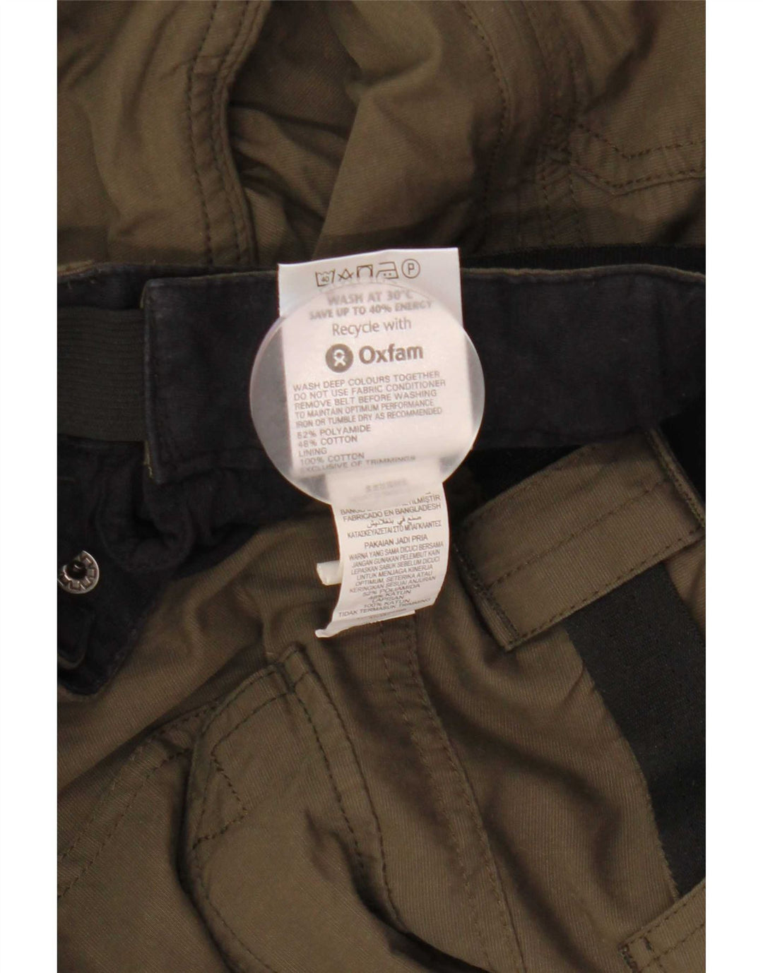 Мужские прямые брюки карго Marks & Spencer Blue Harbour W36 L29 хаки