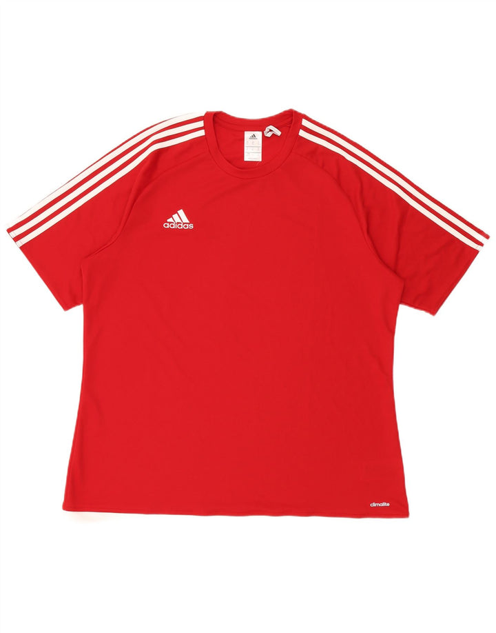 Adidas Мужская футболка Climalite Top XL Красный Полиэстер
