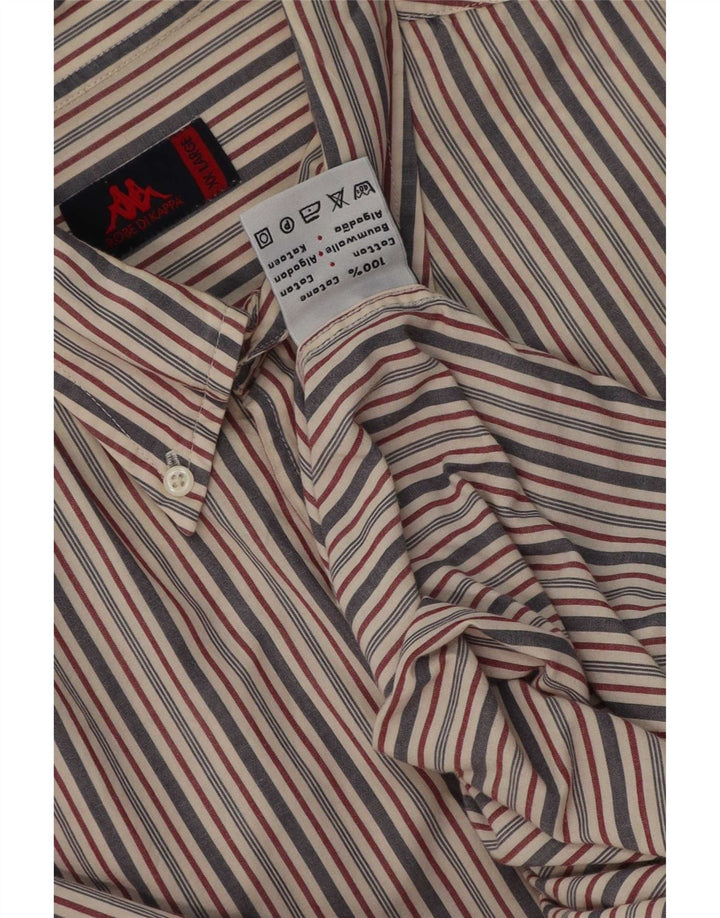Мужская рубашка Kappa 2XL из хлопка в разноцветную полоску