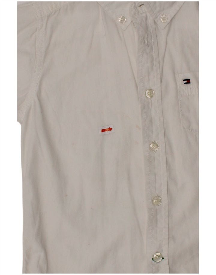 TOMMY HILFIGER Boys Shirt 3-4 Years White Cotton