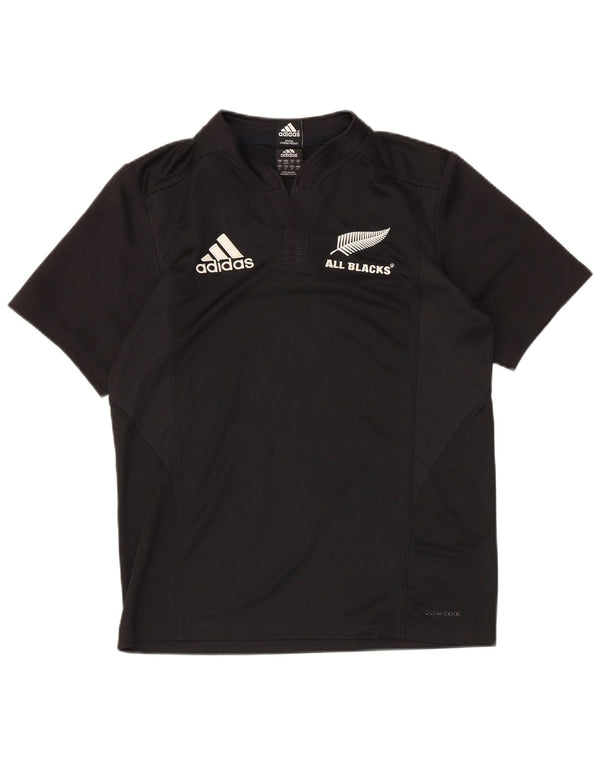 Мужская футболка Adidas All Blacks с рисунком, маленький черный полиэстер