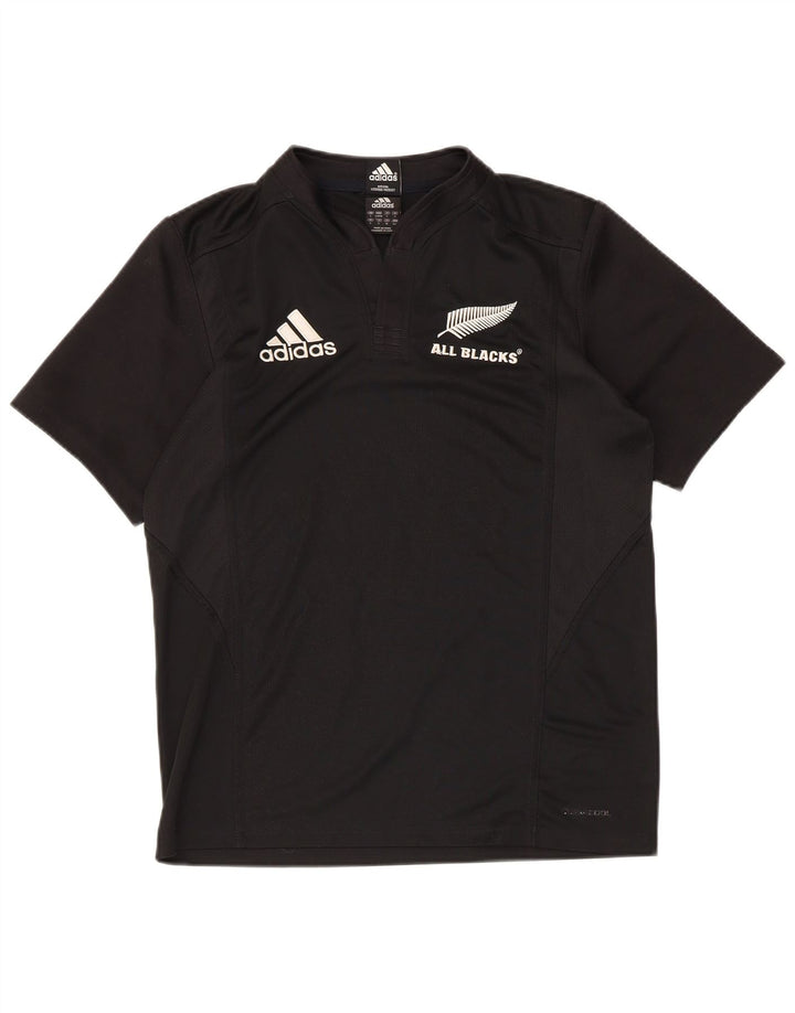 Мужская футболка Adidas All Blacks с рисунком, маленький черный полиэстер