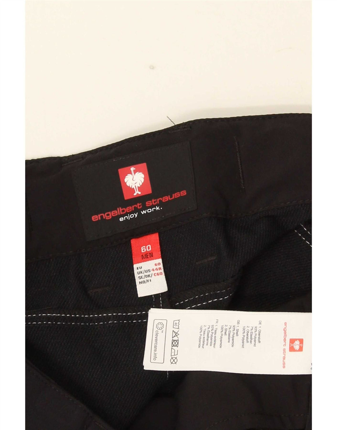 Мужские шорты карго Engelbert Strauss UK 44 2XL W40 черные из полиамида
