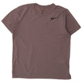 Мужская футболка Nike Dri Fit из полиэстера среднего серого цвета с крапинками