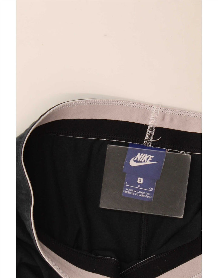 Женские леггинсы с рисунком Nike UK 10, маленькие черные