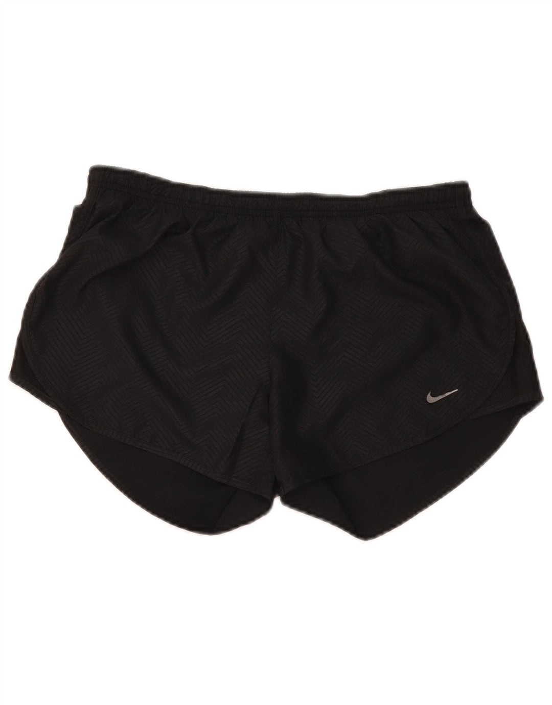 Женские спортивные шорты Nike Dri Fit UK 14, средний черный полиэстер с шевроном