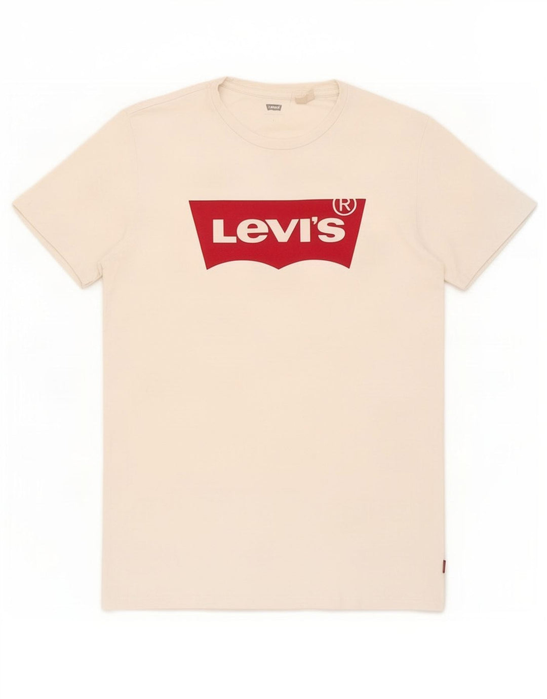 Мужская футболка с рисунком Levi's, маленький белый цвет