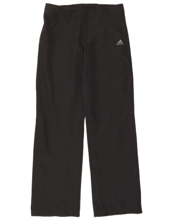 Женские прямые брюки Adidas UK 12 Medium W30 L31, черные, полиэстер
