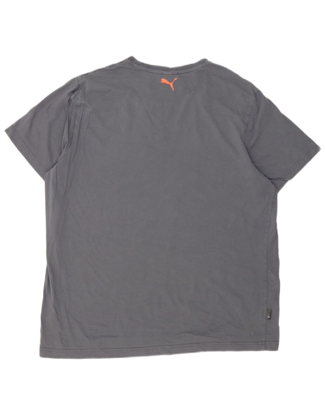 Мужская футболка с рисунком Puma 2XL, серый хлопок