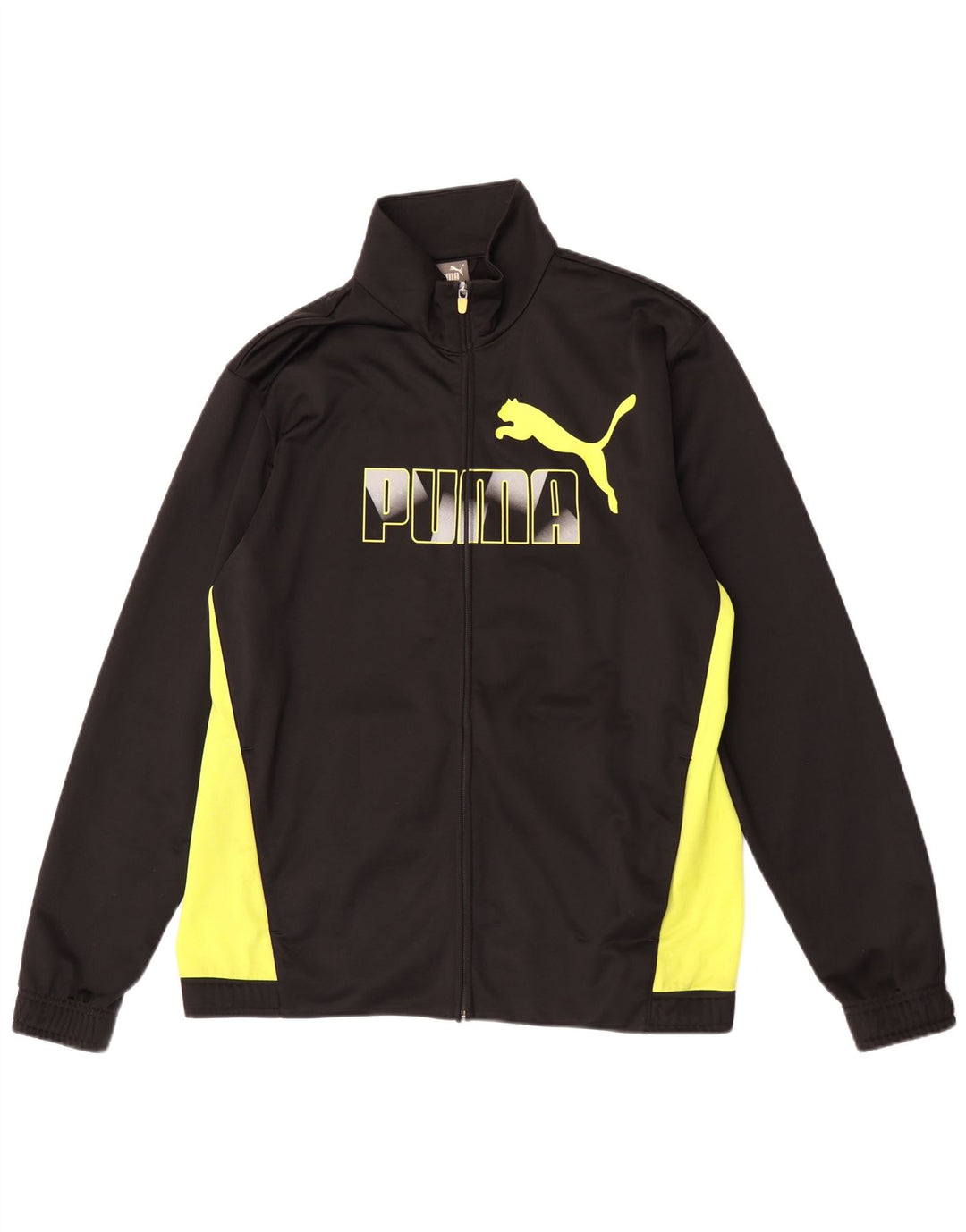 Мужская спортивная куртка с графическим рисунком Puma, большая черная цветная блокировка