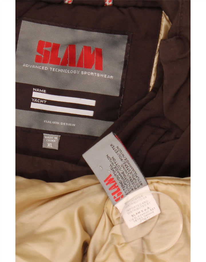 Мужская куртка Slam UK 42 XL, коричневый нейлон