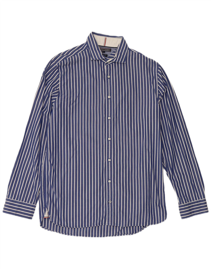 Мужская рубашка Tommy Hilfiger из хлопка в большую синюю полоску