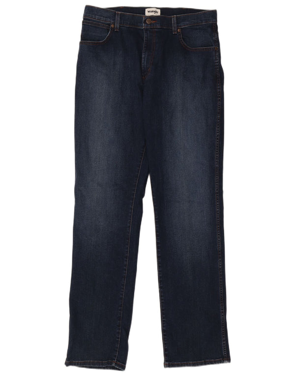 Мужские прямые джинсы Wrangler Texas W36 L34 темно-синие, хлопок