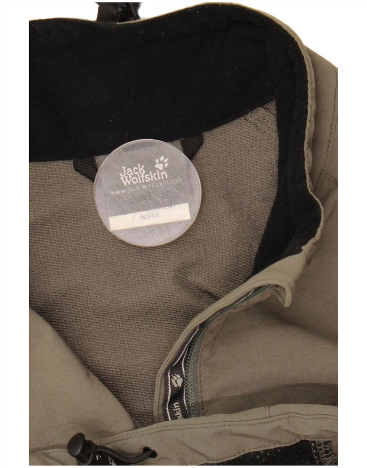 Мужская куртка-бомбер на молнии Jack Wolfskin UK 34, маленький цвет хаки, полиамид