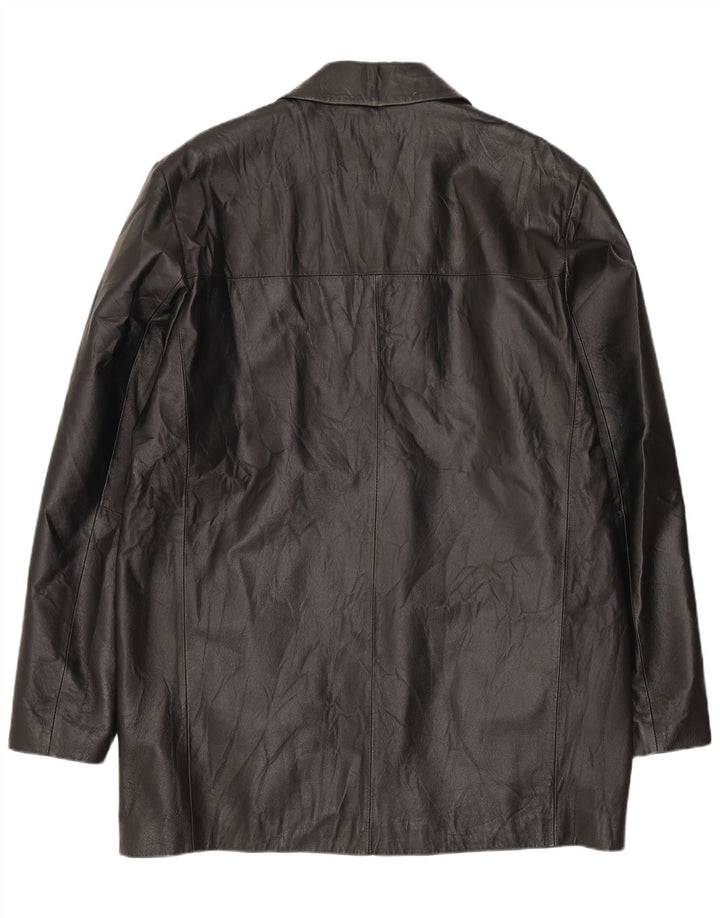 CONBIPEL Мужское кожаное пальто IT 50 Большое Черное Кожаное