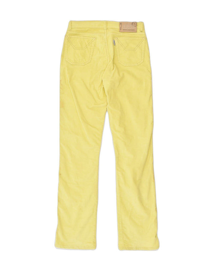 JECKERSON Womens Straight Corduroy Trousers W26 L31 Yellow Cotton | Vintage Jeckerson | Thrift | Second-Hand Jeckerson | Used Clothing | Messina Hembry 