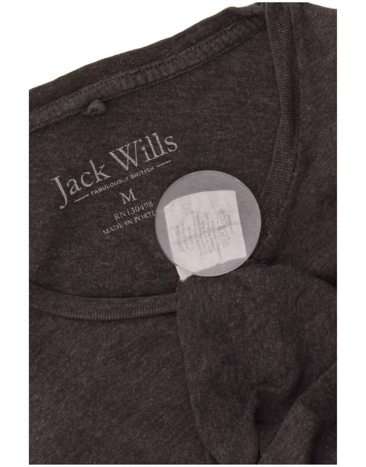 Женская футболка Jack Wills из хлопка среднего серого цвета