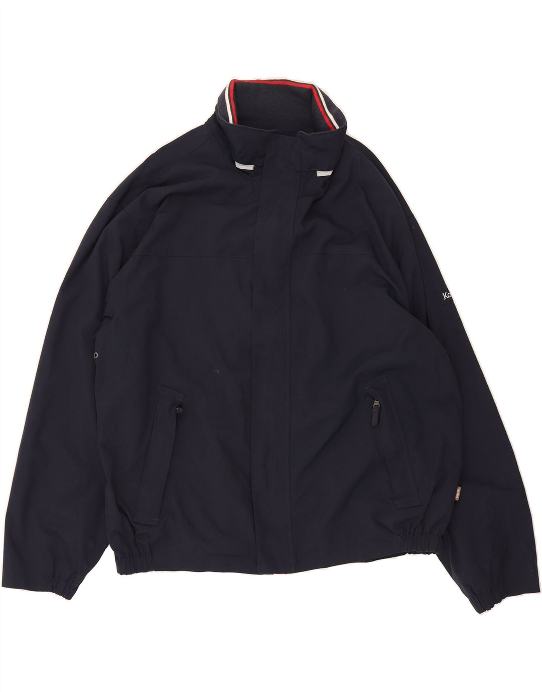 KARTEL Mens Bomber Jacket UK 46 3XL Navy Blue Nylon Vintage Kartel and Second-Hand Kartel from Messina Hembry 