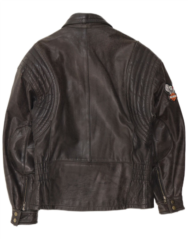 Мужская мотогоночная куртка EUROX Harley Davidson UK 38, средний черный