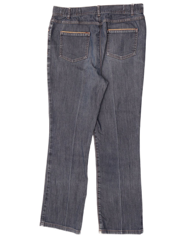 Женские классические прямые джинсы Marks & Spencer UK 10, маленькие W28 L27, синие