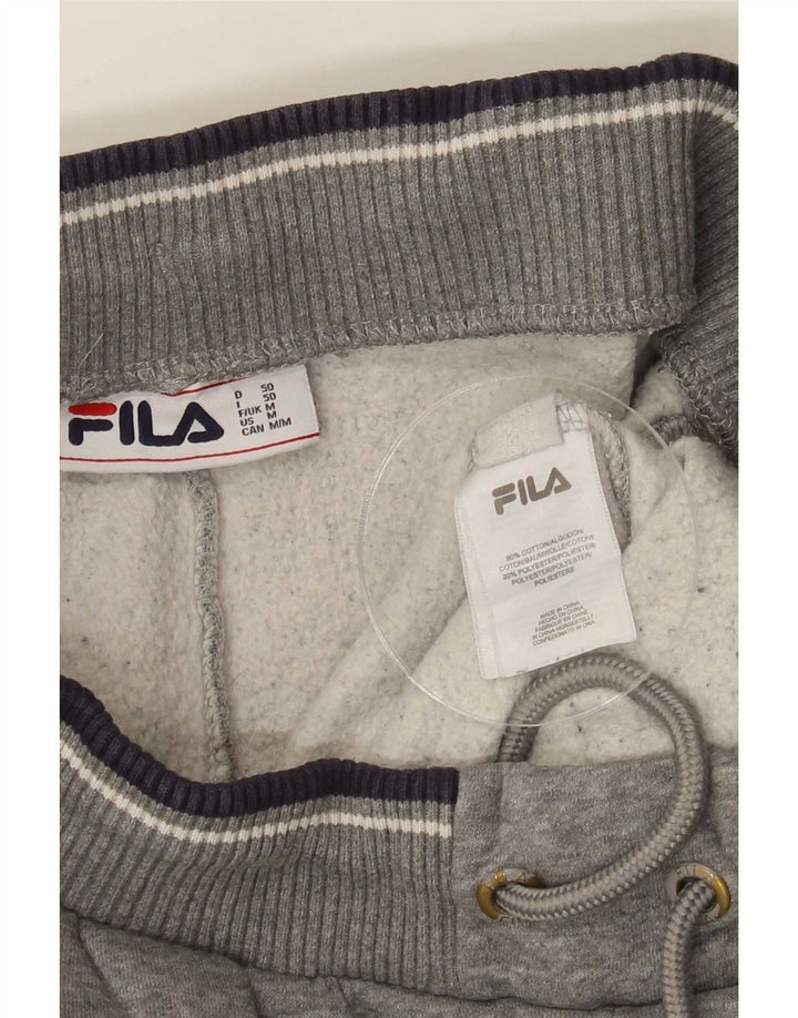 Мужские спортивные брюки Fila среднего серого цвета, хлопок