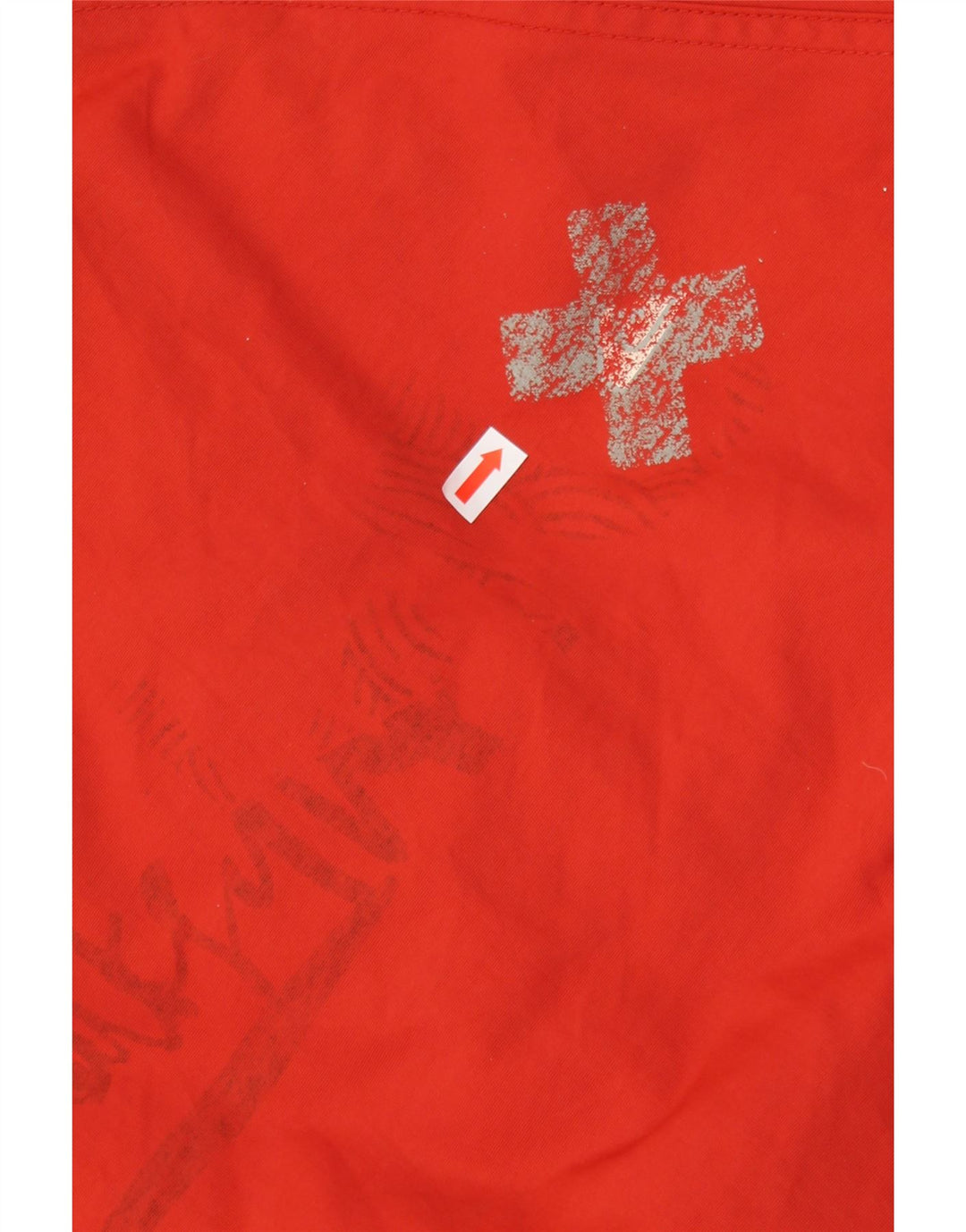 QUIKSILVER Ветровка с капюшоном для девочек 13-14 лет, красный полиамид