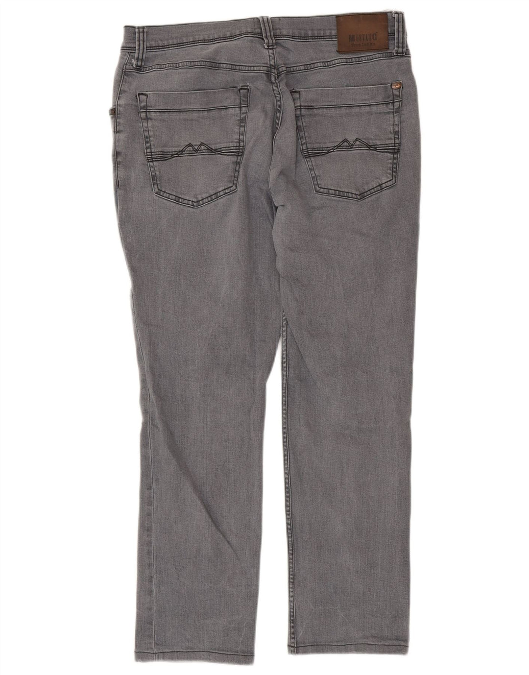 MUSTANG Mens Washington Slim Jeans W36 L32 Grey Cotton