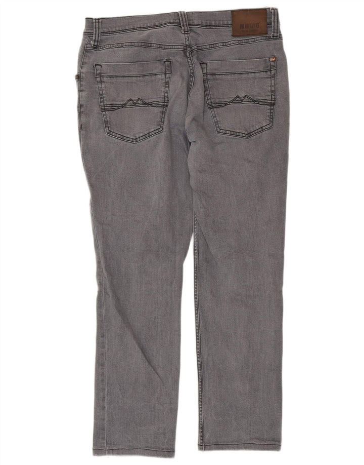 MUSTANG Mens Washington Slim Jeans W36 L32 Grey Cotton