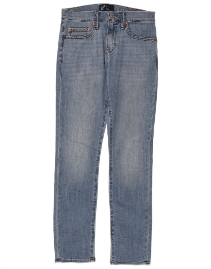 Женские узкие джинсы GAP W28 L30 синие, хлопок
