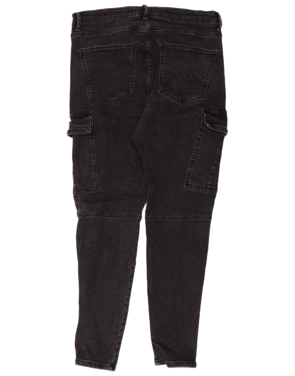 Мужские джинсы-карго скинни Zara EU 44, большие W34 L28, серый хлопок