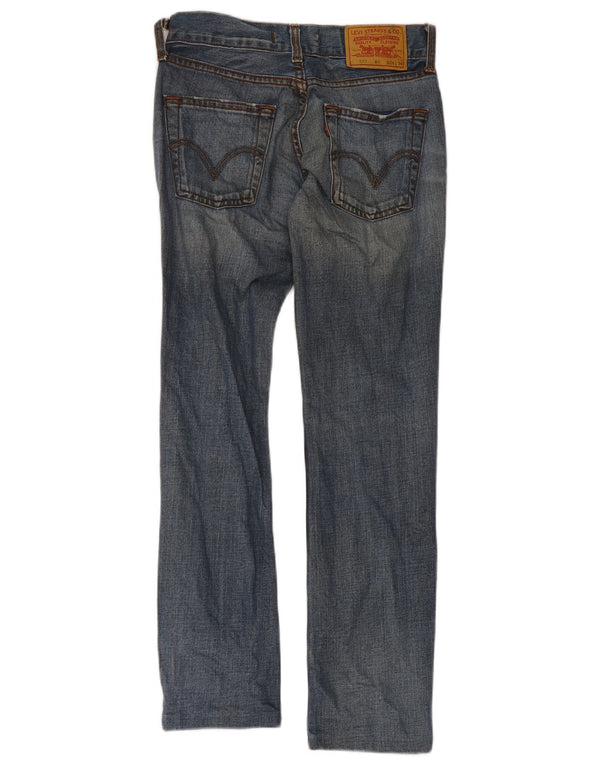 Levi's Mens 557 Straight Jeans W26 L28 Blue Cotton