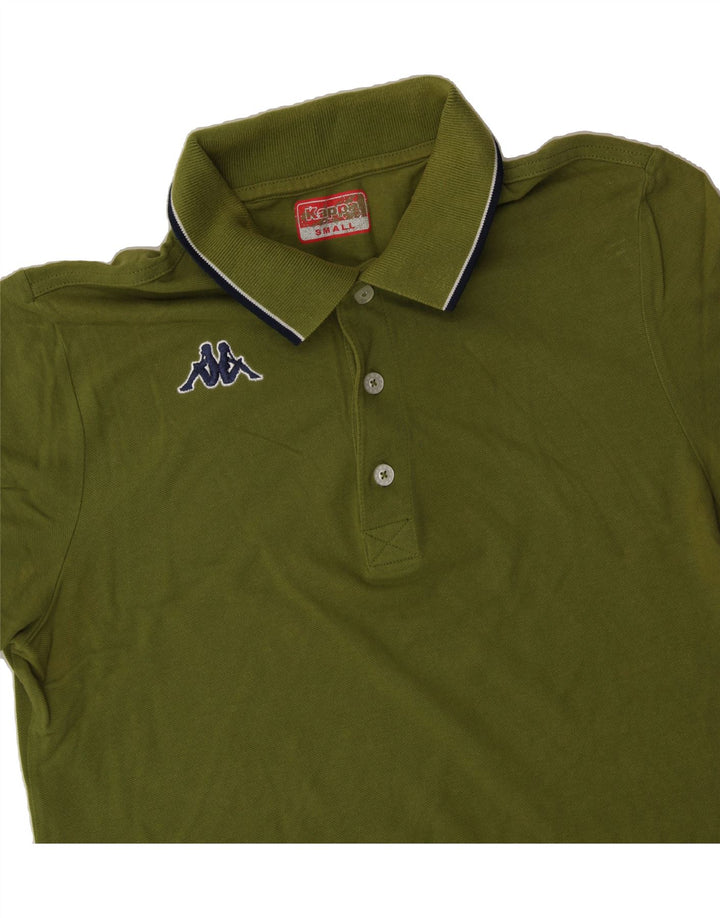 KAPPA Mens Polo Shirt Small Green Cotton Vintage Kappa and Second-Hand Kappa from Messina Hembry 