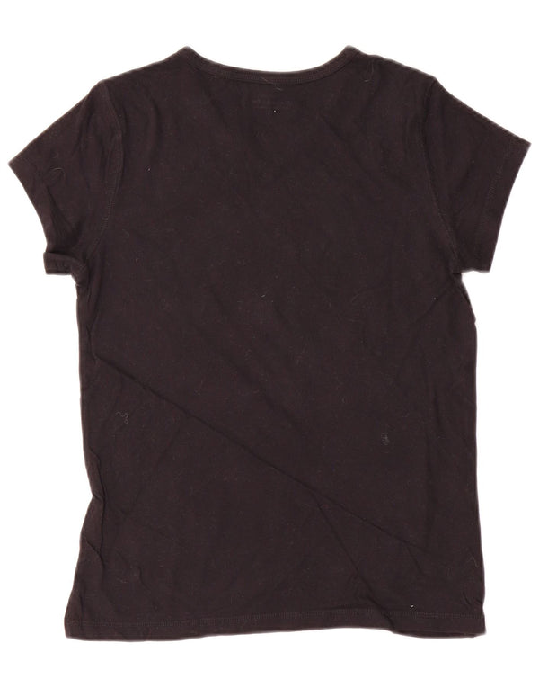 Женская футболка Abercrombie & Fitch Top UK 10, маленькая, черный хлопок