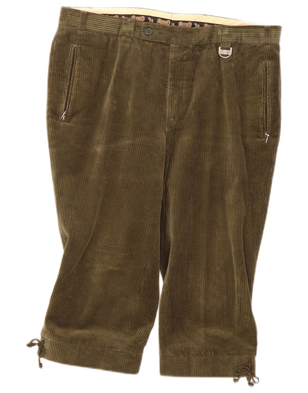 Женские вельветовые брюки-капри Rodeo для верховой езды IT 52 XL W36 L18 Хаки, хлопок
