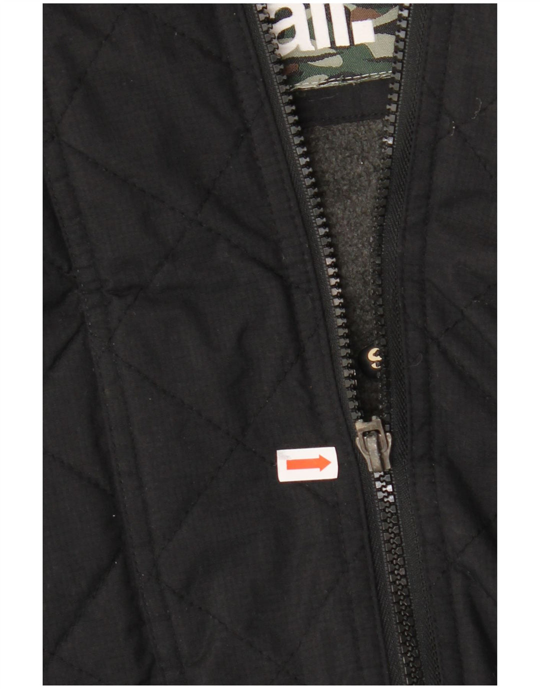 SUPERDRY Mens Windcheater Hooded Windbreaker Jacket UK 36 Small Black