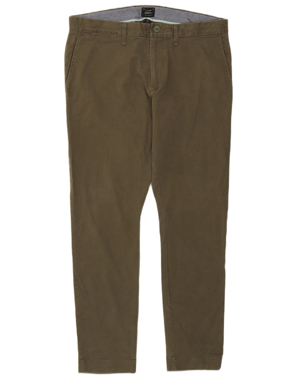 Женские брюки чинос скинни J. Crew W33 L30, хлопок цвета хаки