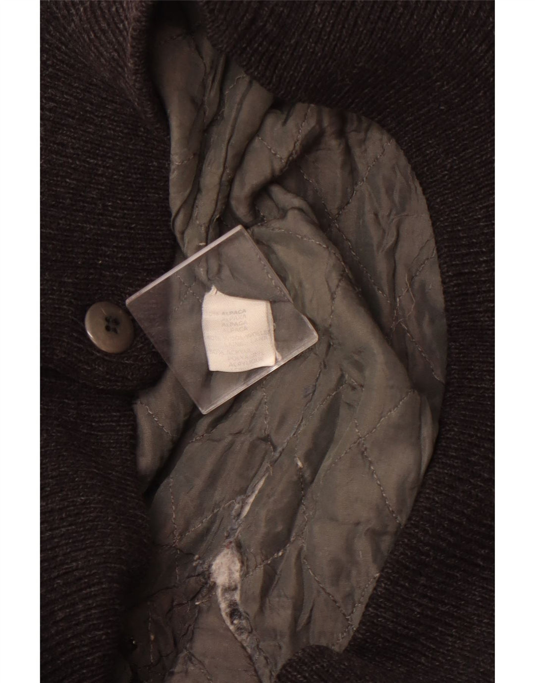 Винтажная мужская куртка-бомбер UK 42 XL из разноцветной шерсти альпаки с геометрическим рисунком