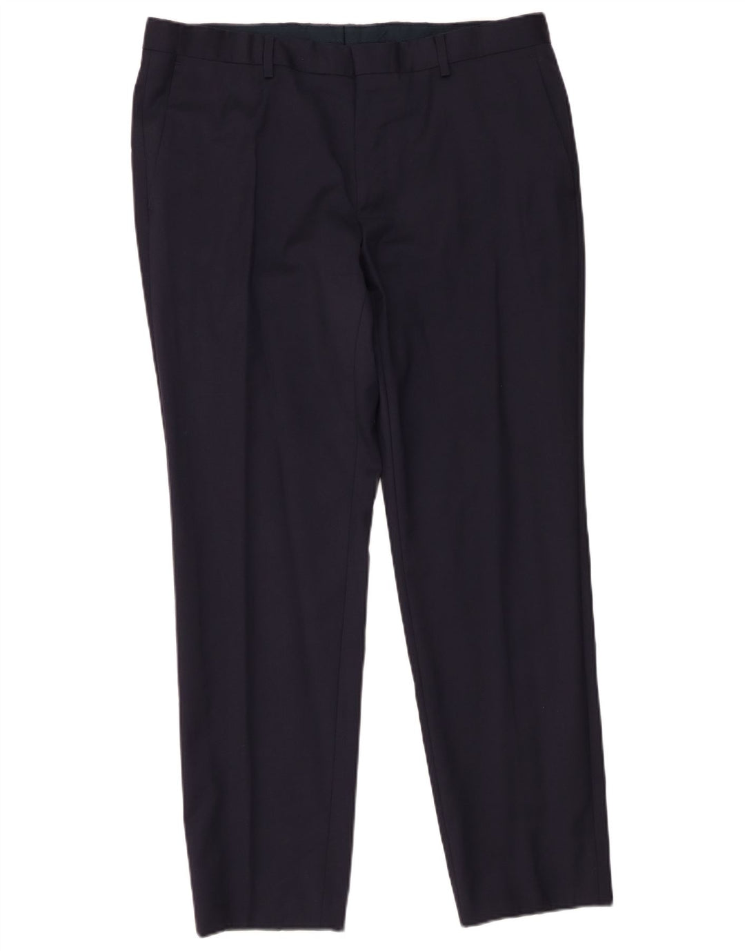 Мужские узкие брюки Hugo Boss W36 L30 темно-синие, шерсть