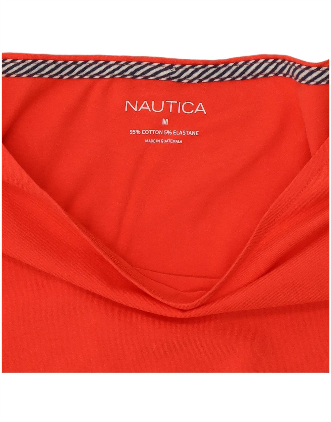 Женская блузка NAUTICA Top UK 12, средний красный хлопок, красный
