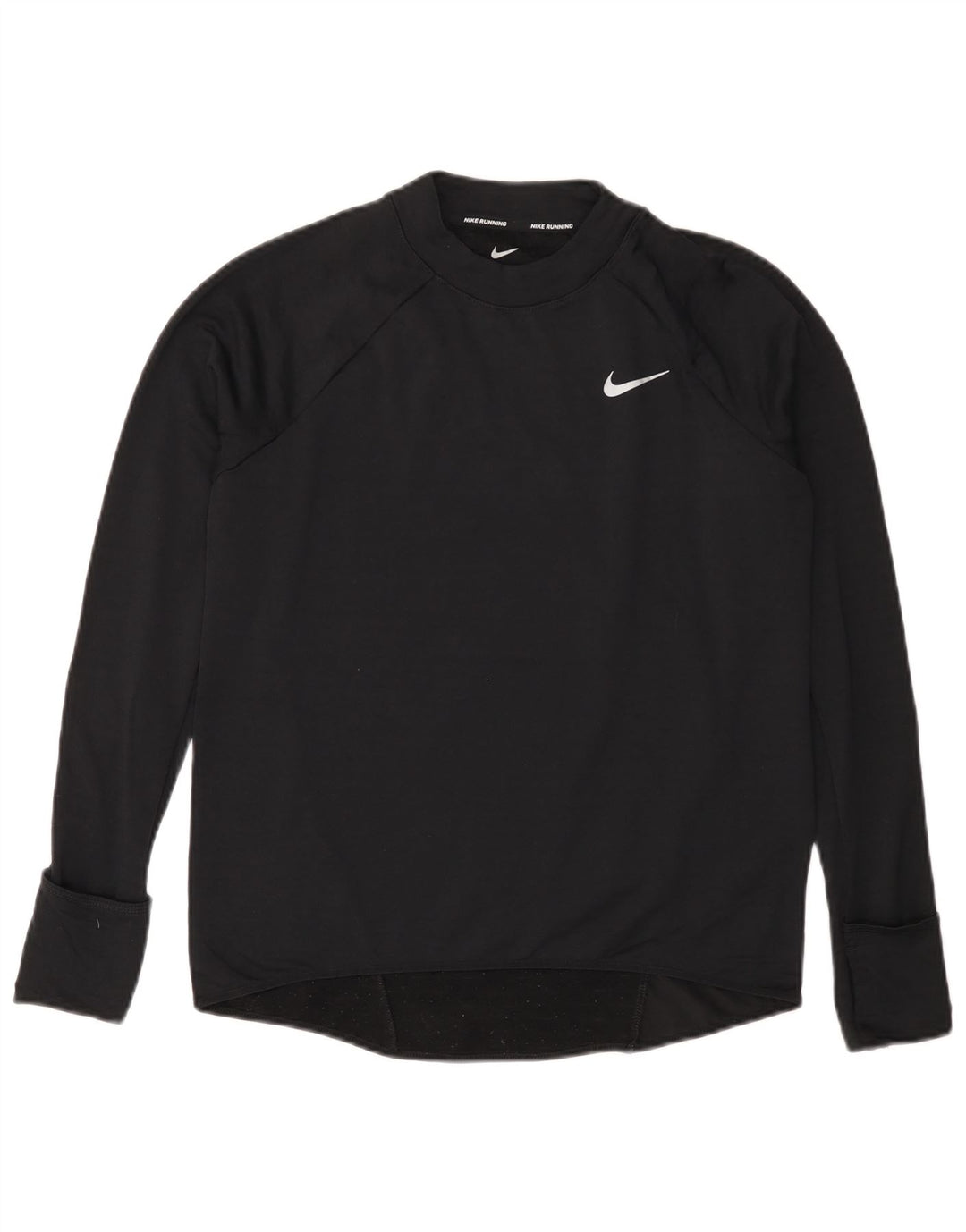 Женские кроссовки NIKE Therma-Fit Top с длинным рукавом UK 10, маленькие черные